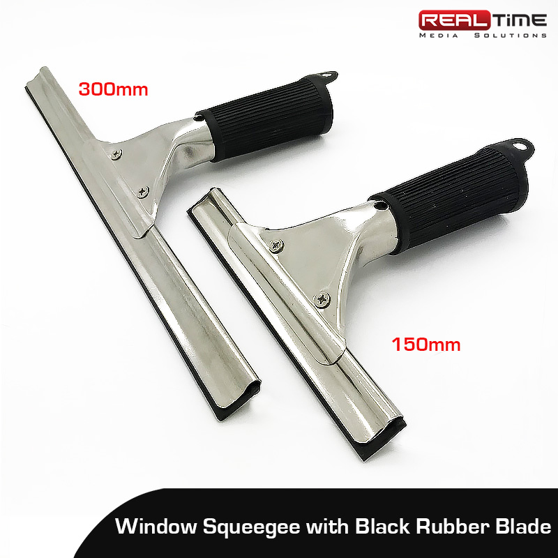 Window Squeegee with black Rubber Blade - 15CM
